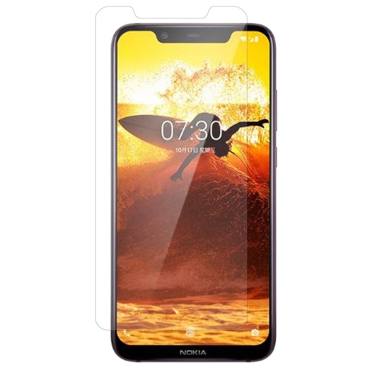 3x Nokia 8.1 Schutzglas 9H Display Schutzglas