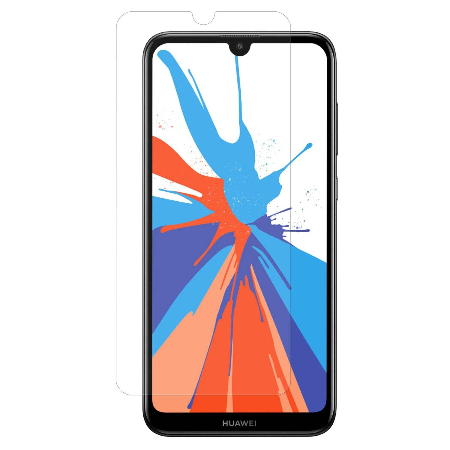 3x Schutz Schutz Glas 9H Tempered Glass Display Schutz Folie Display Glas Screen Protector für HUAWEI Y7 2019