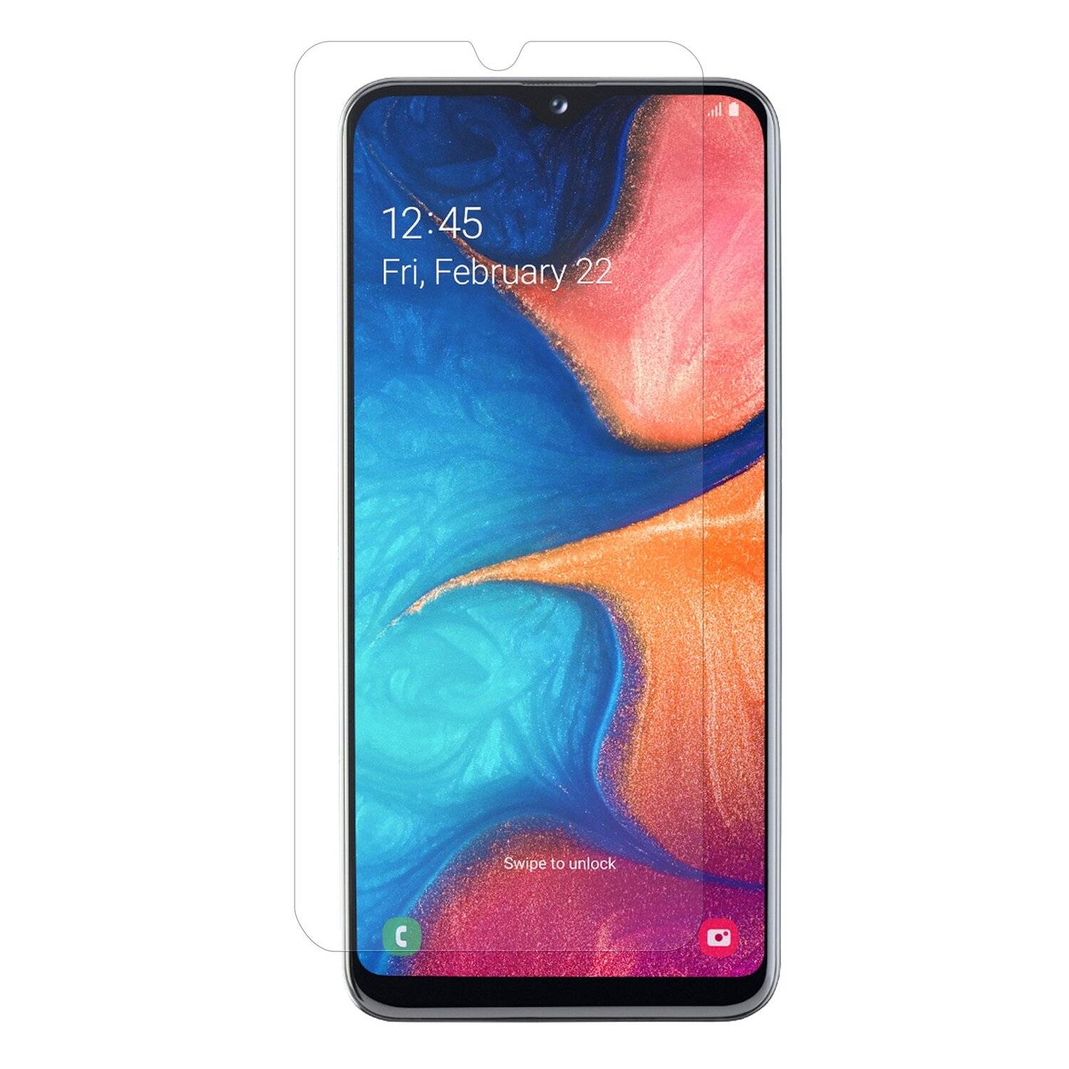 3 Stück Schutzglas 9H kompatibel mit SAMSUNG GALAXY A20 (A205F) Displayschutzfolie Schutzfolie Passgenau