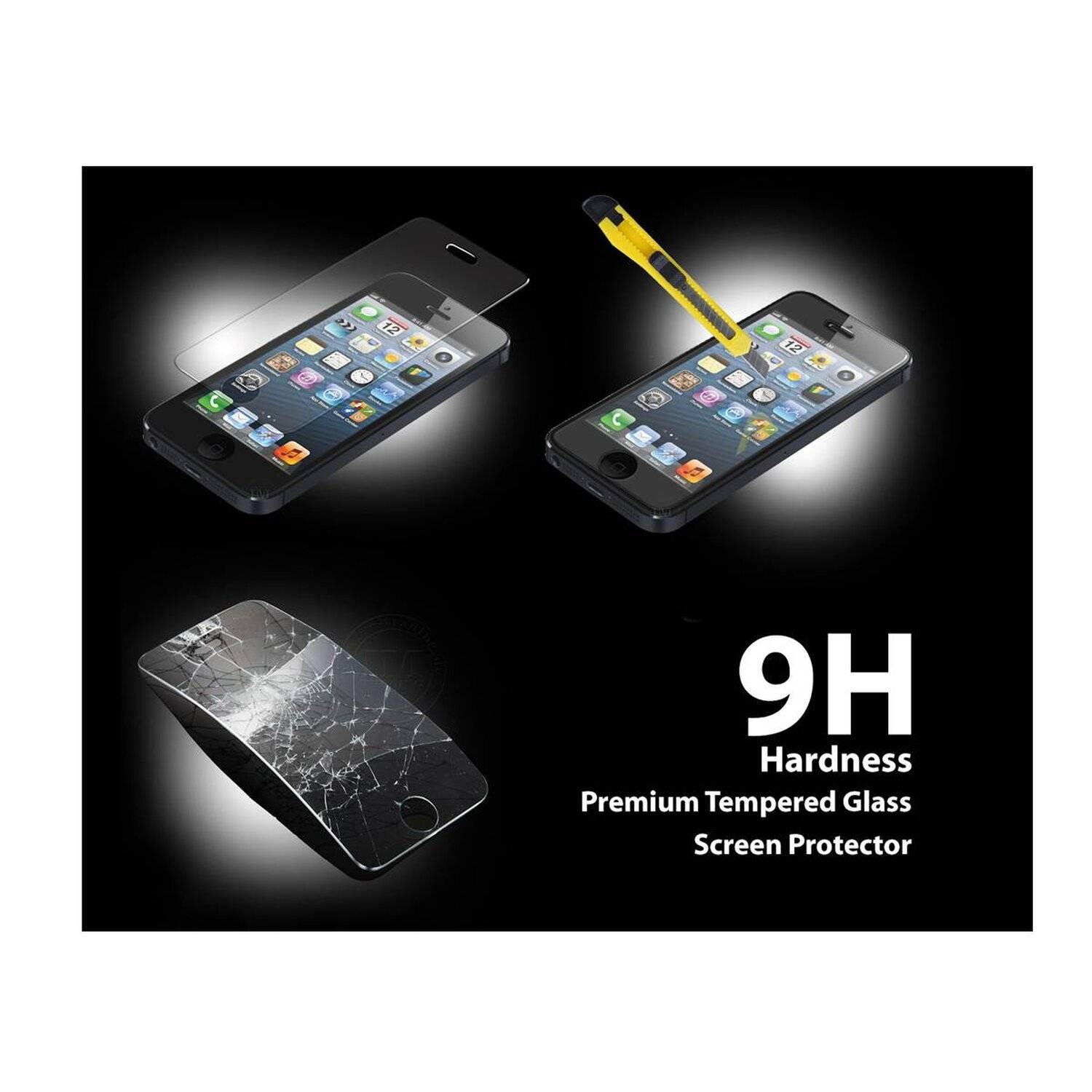 iPhone 5 / 5S / SE Schutzglas Handy Schutzglasfolie 9H Display Schutzfolie