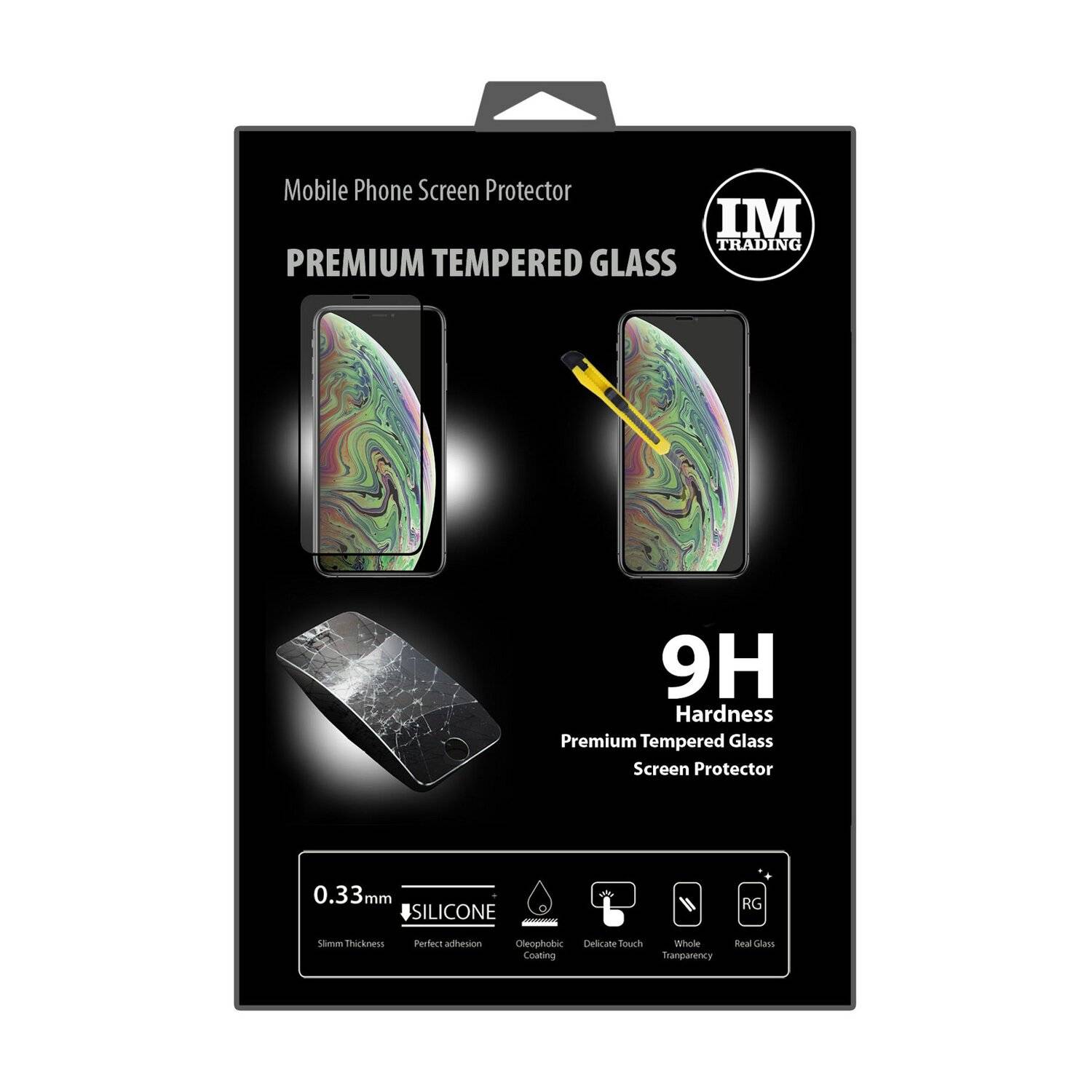 iPhone XS Max Schutzglas 5D Display Schutzglas Curved Full Cover