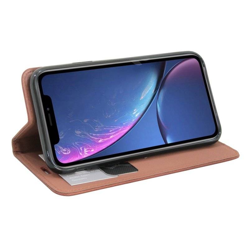 iPhone XS Max Tasche Flip Case Schutzhülle Braun