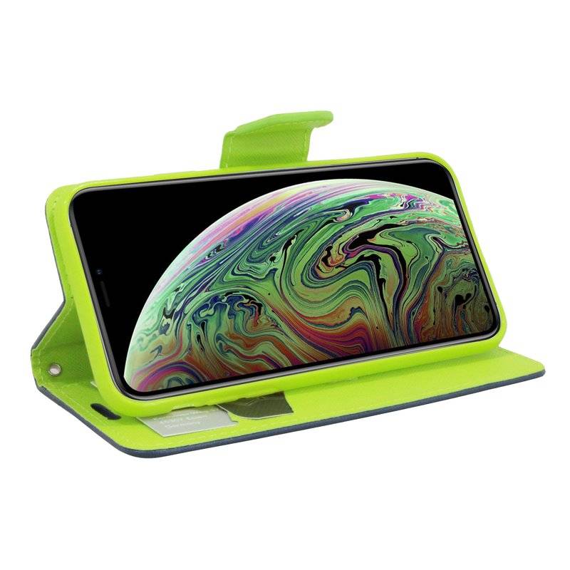 iPhone XS Max Tasche Hülle Flip Case Schutzhülle Blau