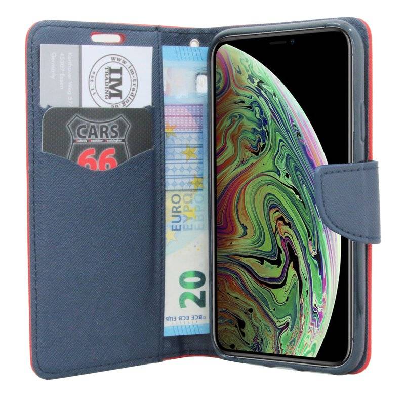 iPhone XS Max Tasche Flip Case Handy Schutzhülle Rot