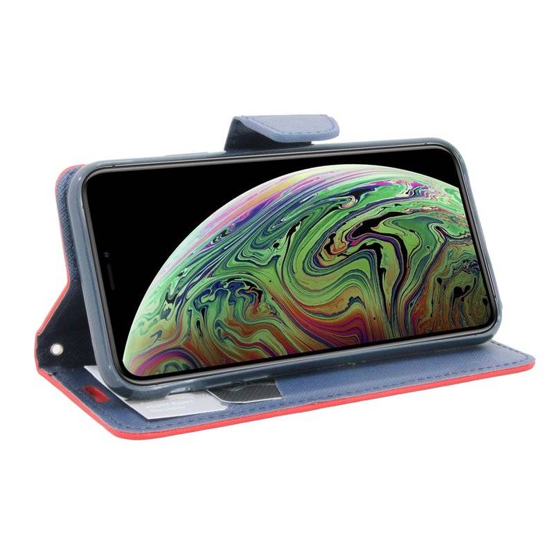 iPhone XS Max Tasche Flip Case Handy Schutzhülle Rot