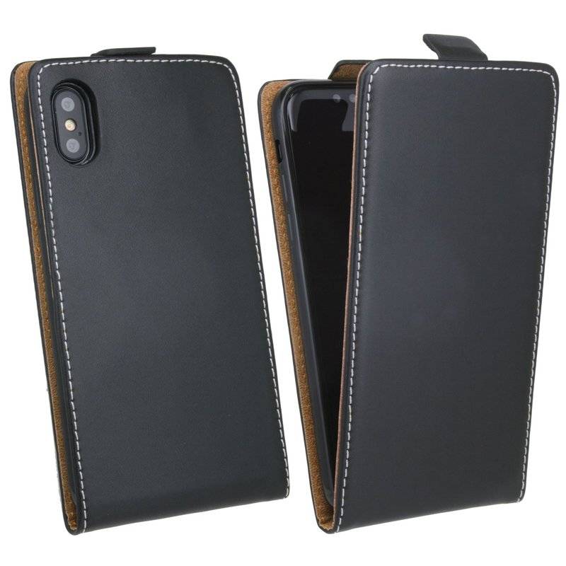 iPhone XS Max Tasche Flip Case Schutzhülle Schwarz