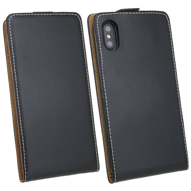 iPhone XS Max Tasche Flip Case Schutzhülle Schwarz