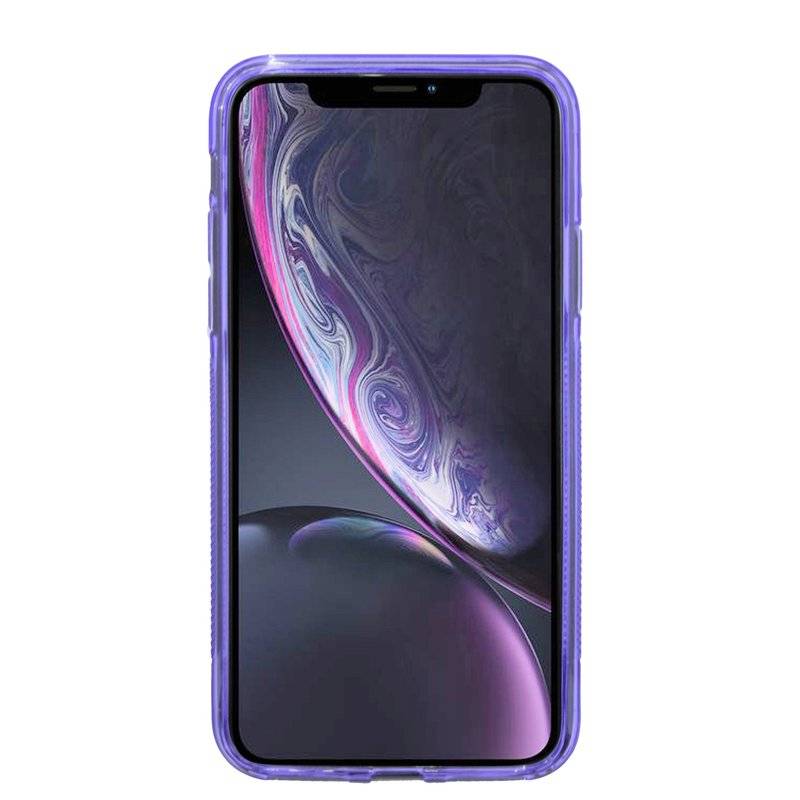 iPhone XR Silikon Hülle S-Line Cover Case Lila