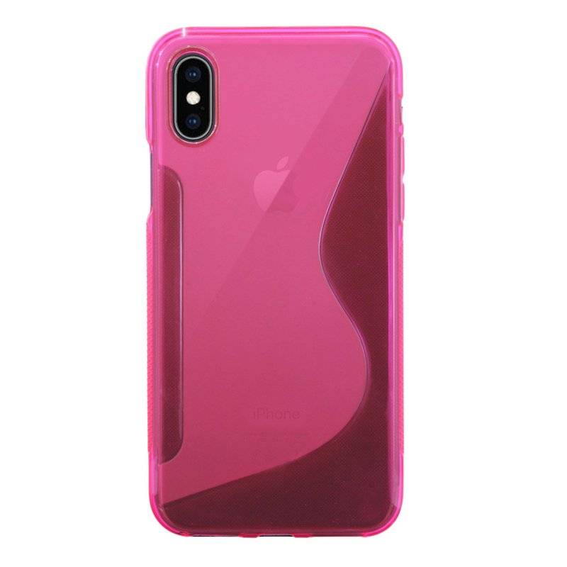 iPhone XS Max Silikon Schutzhülle S-Line Cover Case Pink
