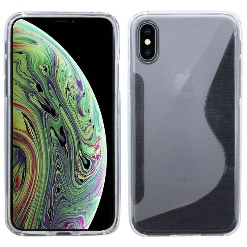 iPhone XS Max Silikon Hülle S-Line Cover Case Transparent