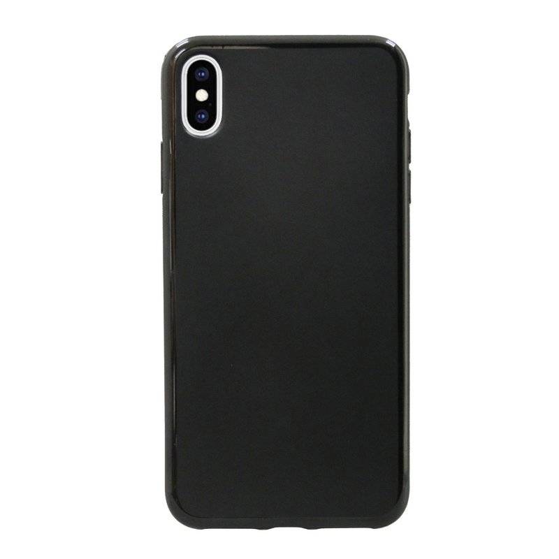 iPhone XS Max Silikon Hülle Cover Case Bumper Schwarz