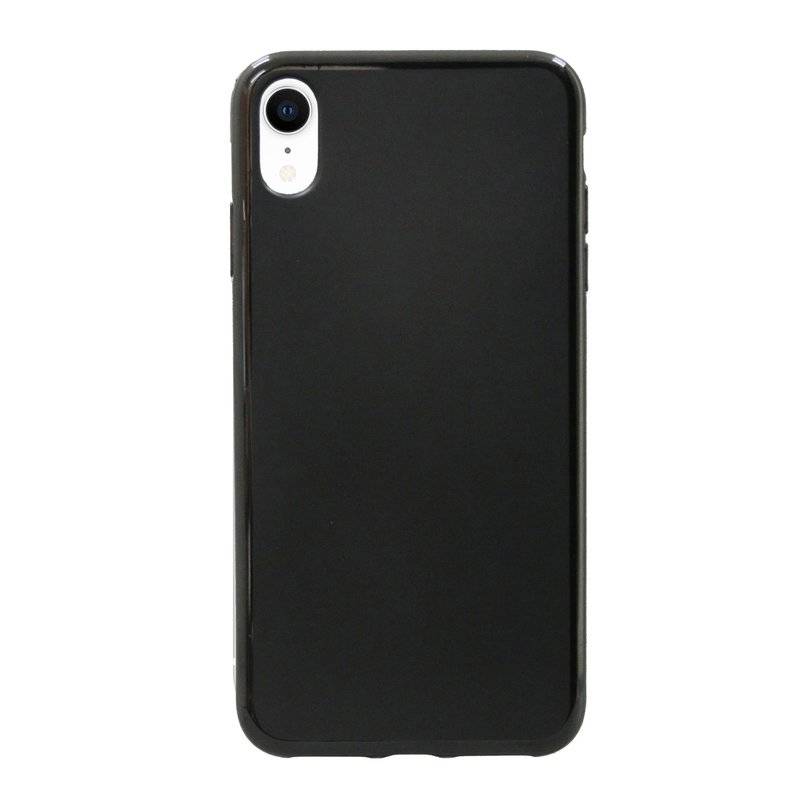 iPhone XR Silikon Hülle Cover Case Bumper Schwarz