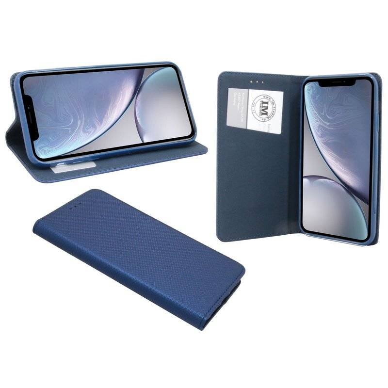 iPhone XR Tasche Flip Case Smartphone Schutzhülle Blau