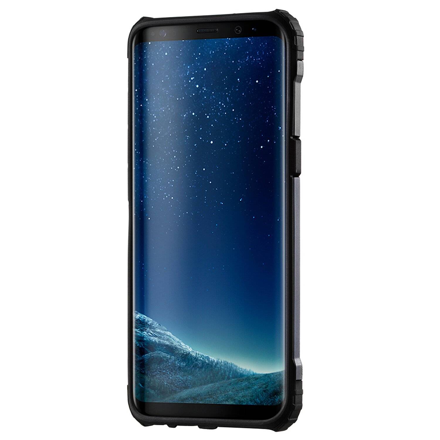 iPhone XS Max Silikonhülle Schutzhülle Hybrid Armor Hard Case Schwarz