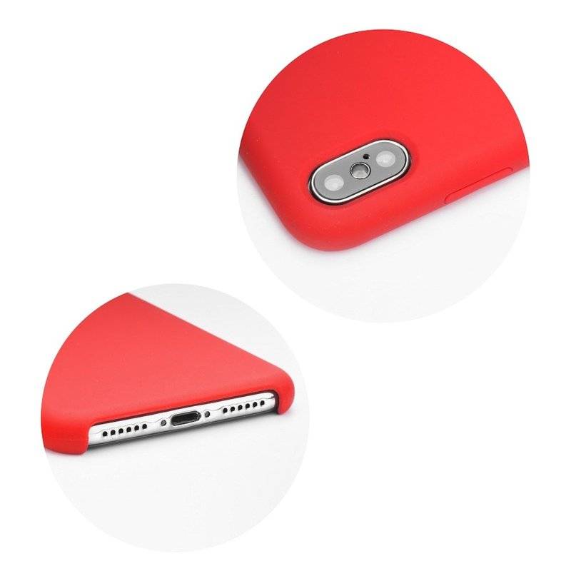 Handy Silikon Schutzhülle Cover Case Rot iPhone XS Max
