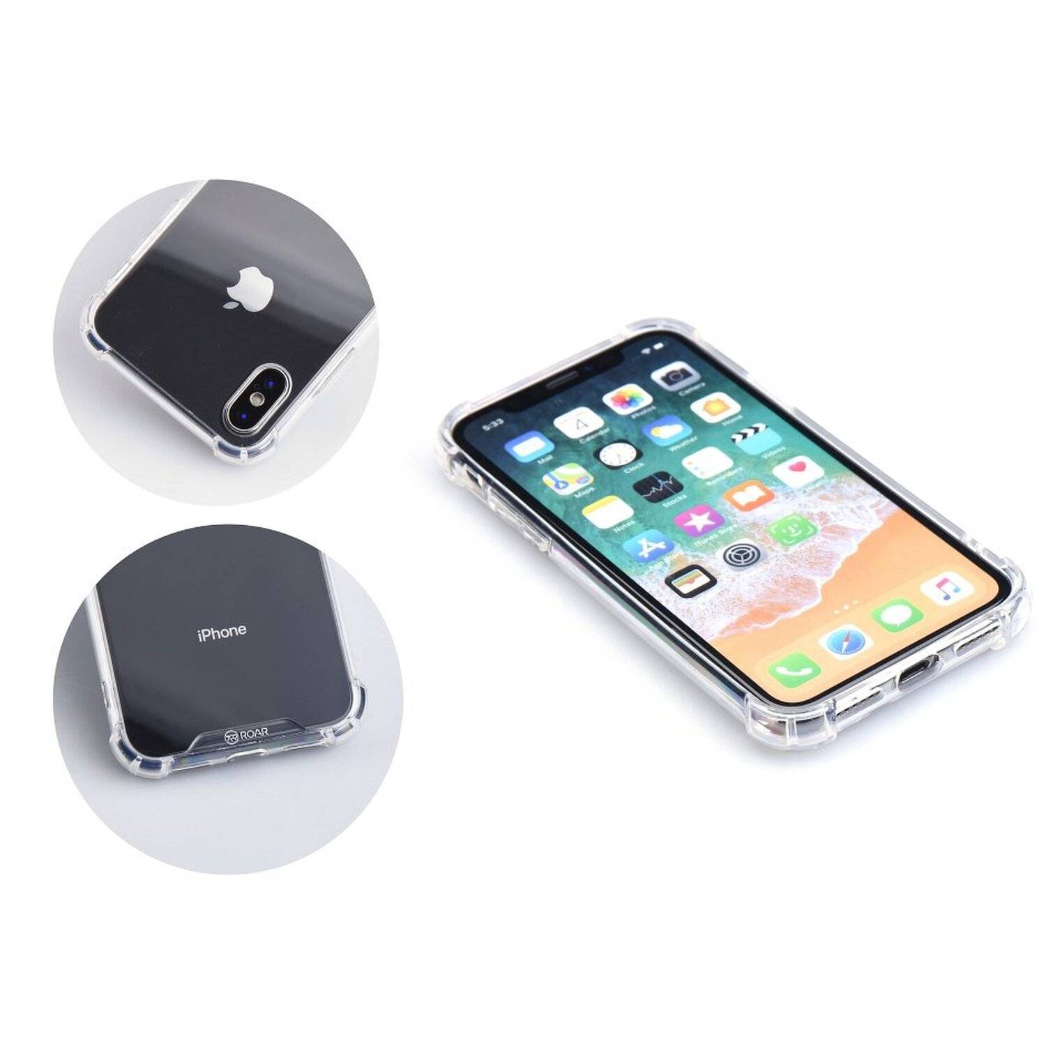 Silikon Case Schutz Hülle Schale Cover Dezent Handyhülle Handyschale Schutz Transparent @cofi1453 iPhone XS Max