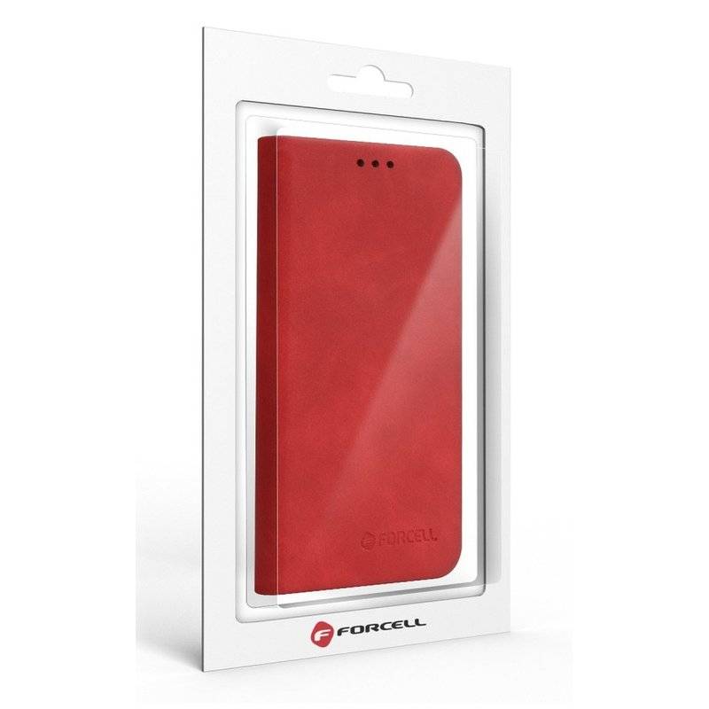 Buch Tasche SILK Premium Handy Hülle Etui Brieftasche Schutzhülle mit Standfunktion, Kartenfach Rot iPhone X
