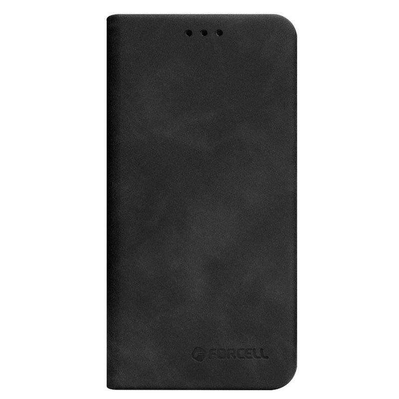Buch Tasche SILK Premium Handy Hülle Etui Brieftasche Schutzhülle mit Standfunktion, Kartenfach Schwarz iPhone XS Max