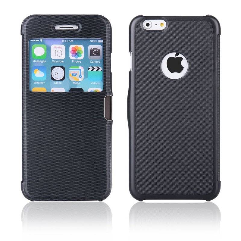 Apple iPhone 6 Handyhülle Tasche Flip Case Smartphone Schutzhülle Schwarz