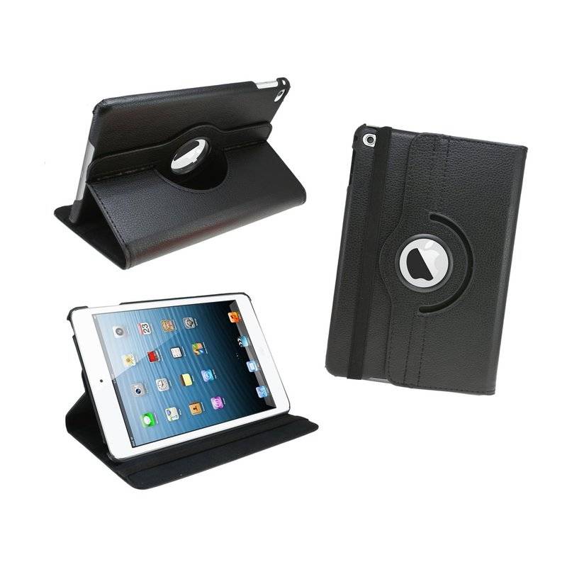Tablet Tasche 360° Rotierbar Schutzhülle Cover Etui Hülle für iPad Mini 4 Schwarz