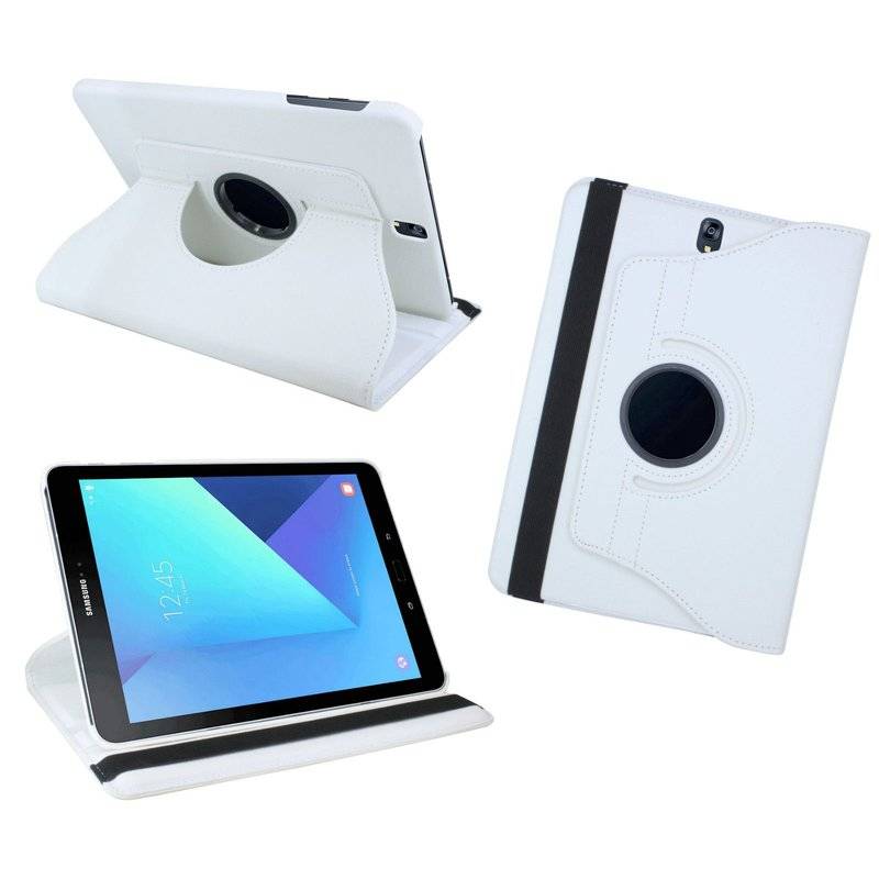Etui 360° Schutz Hülle Tasche Cover für Samsung Galaxy Tab S3 9.7" (SM-T820) Weiß