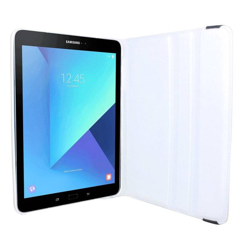 Etui 360° Schutz Hülle Tasche Cover für Samsung Galaxy Tab S3 9.7" (SM-T820) Weiß
