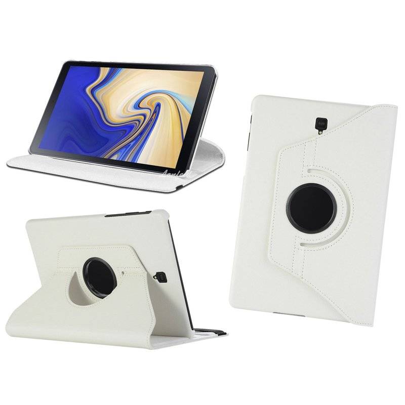 360° Tablet Cover Tasche für Samsung Galaxy Tab S4 10,5 Zoll T830 / T835 Hülle Bumper Case Rotierbar Ständer Weiß
