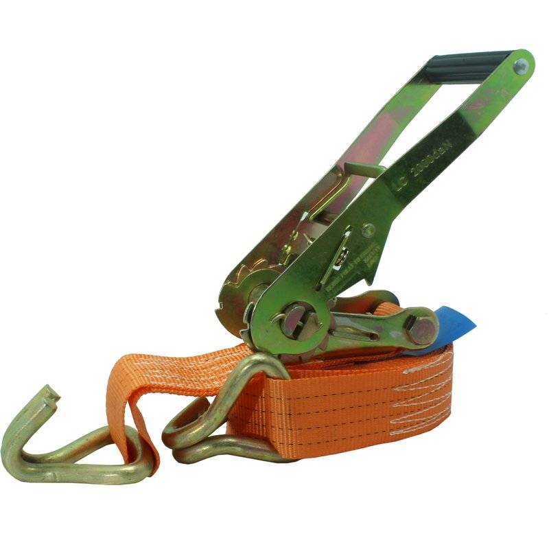 5T 8m Spanngurt mit Spitzhaken 5000 daN Ratschengurt 50mm Orange Zurrgurt für Auto PKW LKW Transport