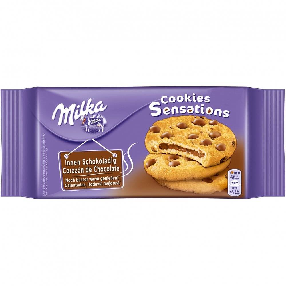 Milka Cookies Sensations Innen schokoladig 156g Inhalt: 156g