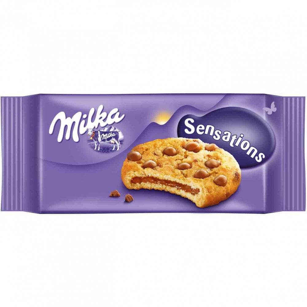 Milka Cookies Sensations Innen schokoladig 156g Inhalt: 156g