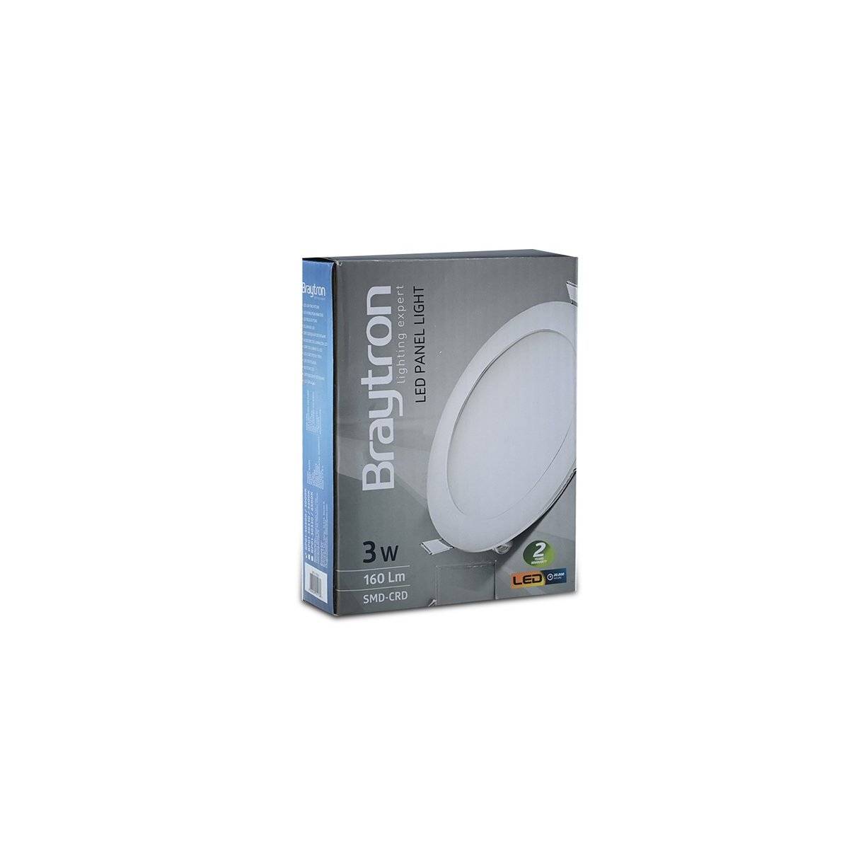 5x 3W LED Panel Einbaustrahler Spot Einbauleuchte Neutralweiß 4200K 160 Lumen Deckenleuchte Rund