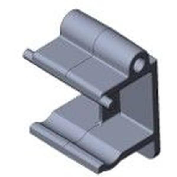 Befestigungsklemme für Müllsackhalterung grau