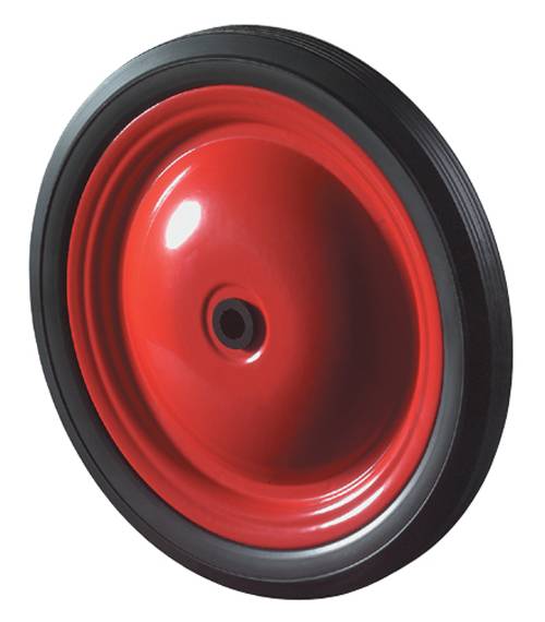 Stahlscheibenrad PVC-Reifen schwarz Breite 25 mm