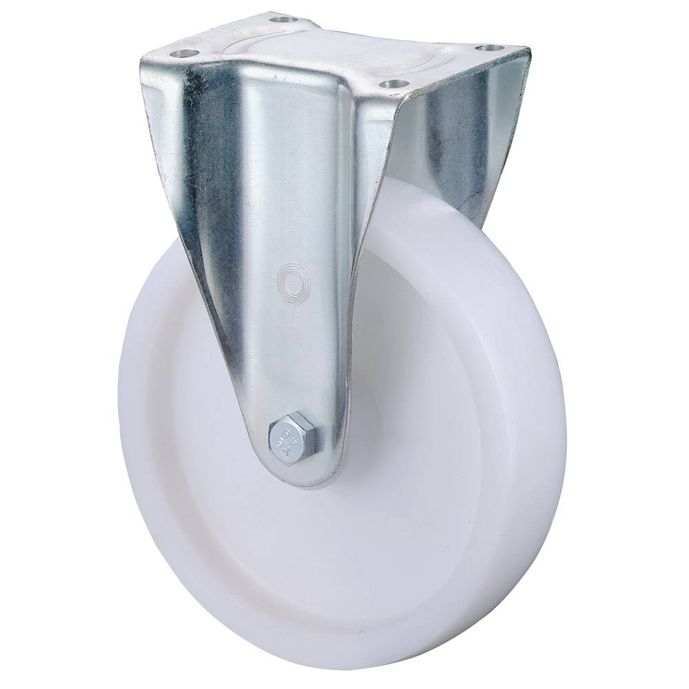 Bockrolle 100mm Lg.R schwer verz Kunstoffrad - Artikel: 4021885007423