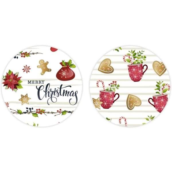 Fotokarton Merry Christmas 300g/qm 49,5X68cm VE=10 Bogen 2 Motive