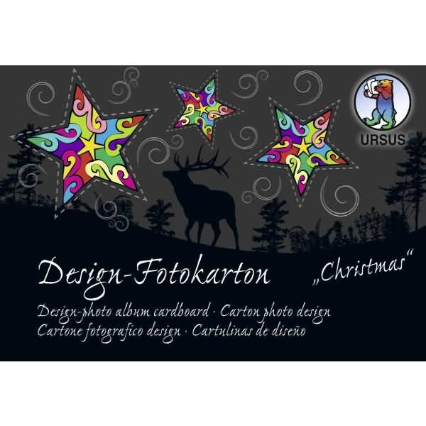 Design-Fotokarton Christmas 300g/qm A6 VE=60 Blatt 60 Motive