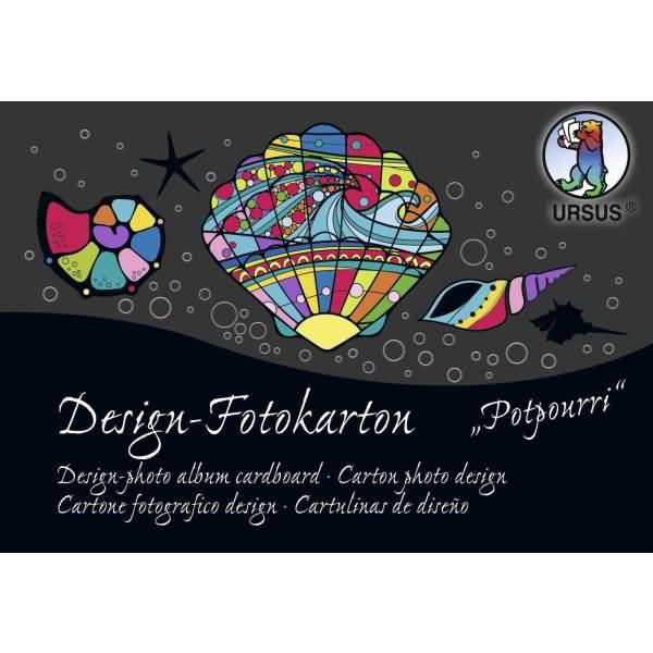 Design-Fotokarton Potpouri 300g/qm A6 VE=60 Blatt 60 Motive