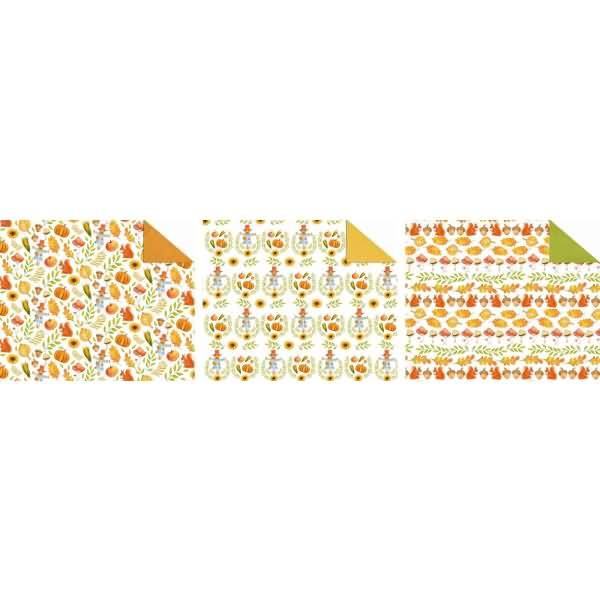 Fotokarton Herbst 300g/qm 49,5X68cm VE=10 Bogen 3 Motive