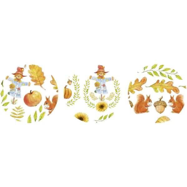 Fotokarton Herbst 300g/qm 49,5X68cm VE=10 Bogen 3 Motive