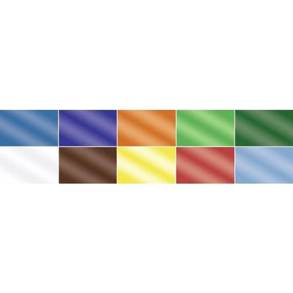 Glanzpapier ungummiert 80g/qm 35x50cm VE=20 Blatt 10 Farben sortiert