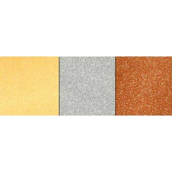 Faltblätter Metallic 130g/qm 20x20cm VE=100 Blatt 3 Farben