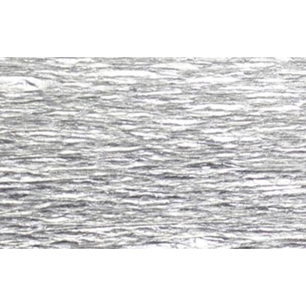 Bastelkrepp 250x50cm silber