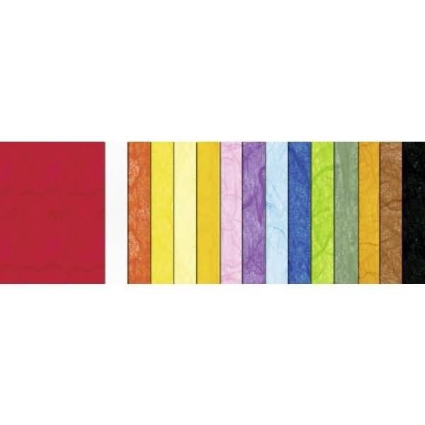 Strohseide 25g/qm 50x70cm Rolle VE=5 Bogen 15 Farben sortiert
