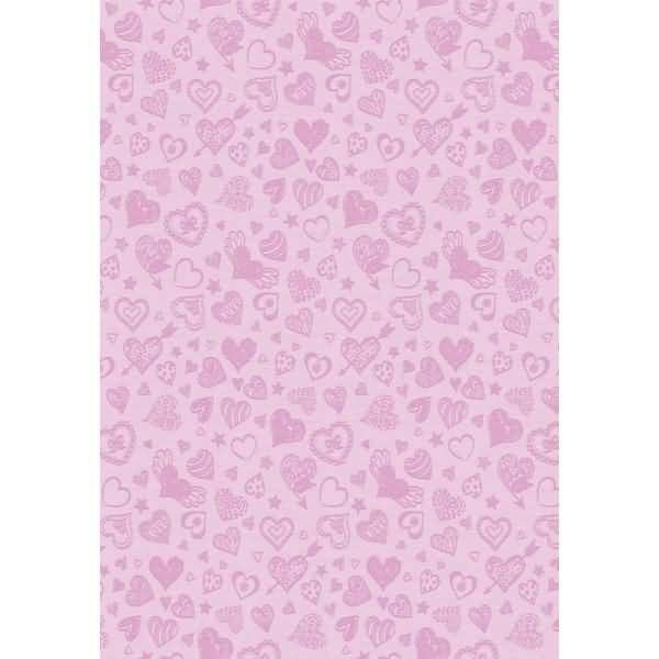 Fotokarton Deluxe 300g/qm 23x33cm VE=10 Bogen Herzflattern