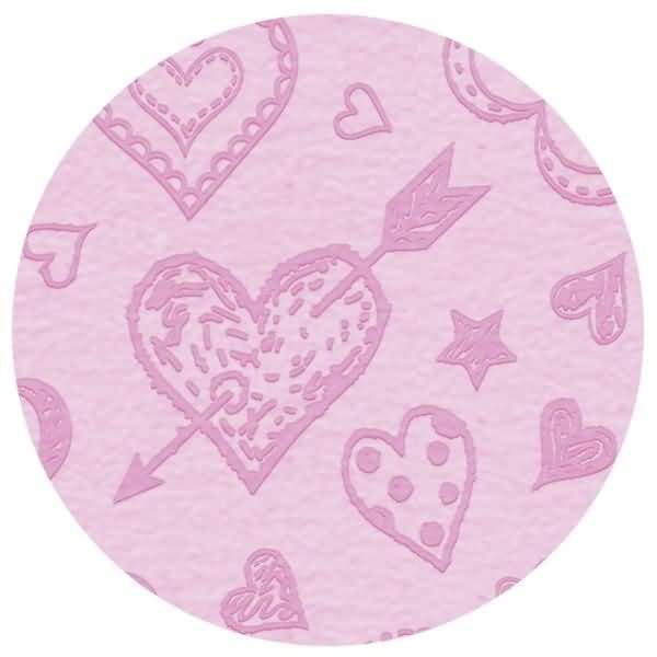 Fotokarton Deluxe 300g/qm 23x33cm VE=10 Bogen Herzflattern