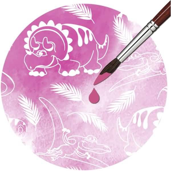 Zauberpapier 250g/qm VE=10 Blatt A4 Dino Motiv 11