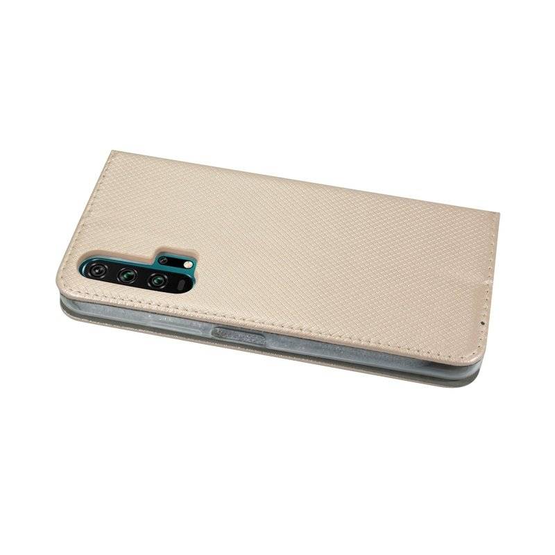 Buch Tasche "Smart" für HONOR 20 PRO Handy Hülle Etui Brieftasche Schutzhülle mit Standfunktion, Kartenfach Gold