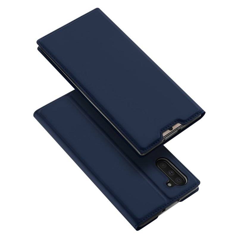 Buch Tasche DUX DUCIS für SAMSUNG GALAXY NOTE 10 (N970F) Handy Hülle Etui Brieftasche Schutzhülle mit Standfunktion Blau