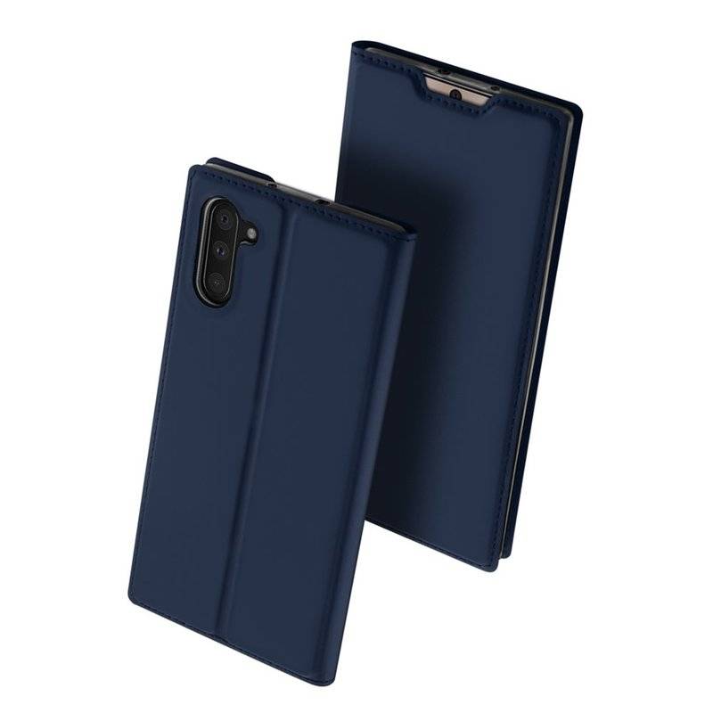 Buch Tasche DUX DUCIS für SAMSUNG GALAXY NOTE 10 (N970F) Handy Hülle Etui Brieftasche Schutzhülle mit Standfunktion Blau