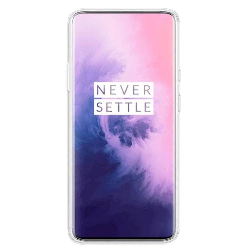 Silikon Hülle Basic kompatibel mit OnePlus 7 PRO Case TPU Soft Handy Cover Schutz Transparent